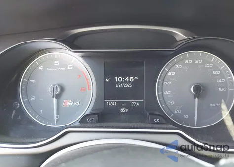 2014 Audi S4 3.0T Premium Plus from USA, damaged, VIN WAUBGAFLXEA009136